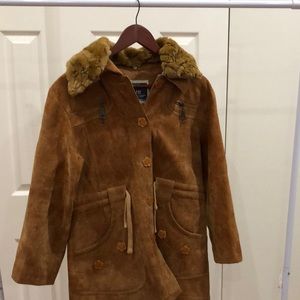 Faux shade jacket with hood